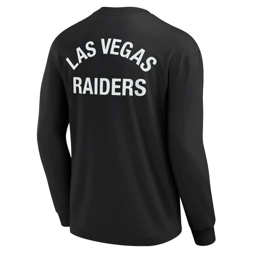 Las Vegas Raiders Unisex Elements Super Soft Long Sleeve T-Shirt - Black on sale