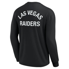 Las Vegas Raiders Unisex Elements Super Soft Long Sleeve T-Shirt - Black on sale