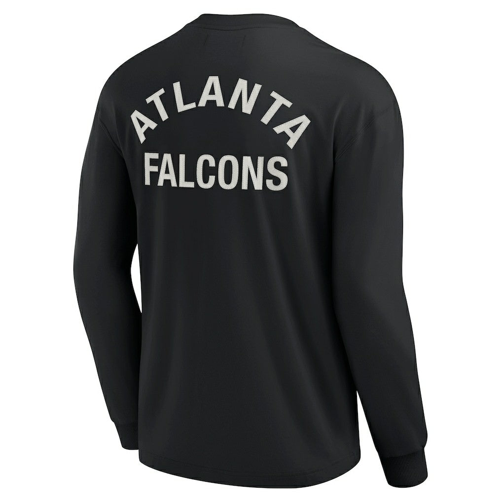 Atlanta Falcons Unisex Elements Super Soft Long Sleeve T-Shirt - Black cheap