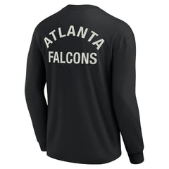 Atlanta Falcons Unisex Elements Super Soft Long Sleeve T-Shirt - Black cheap