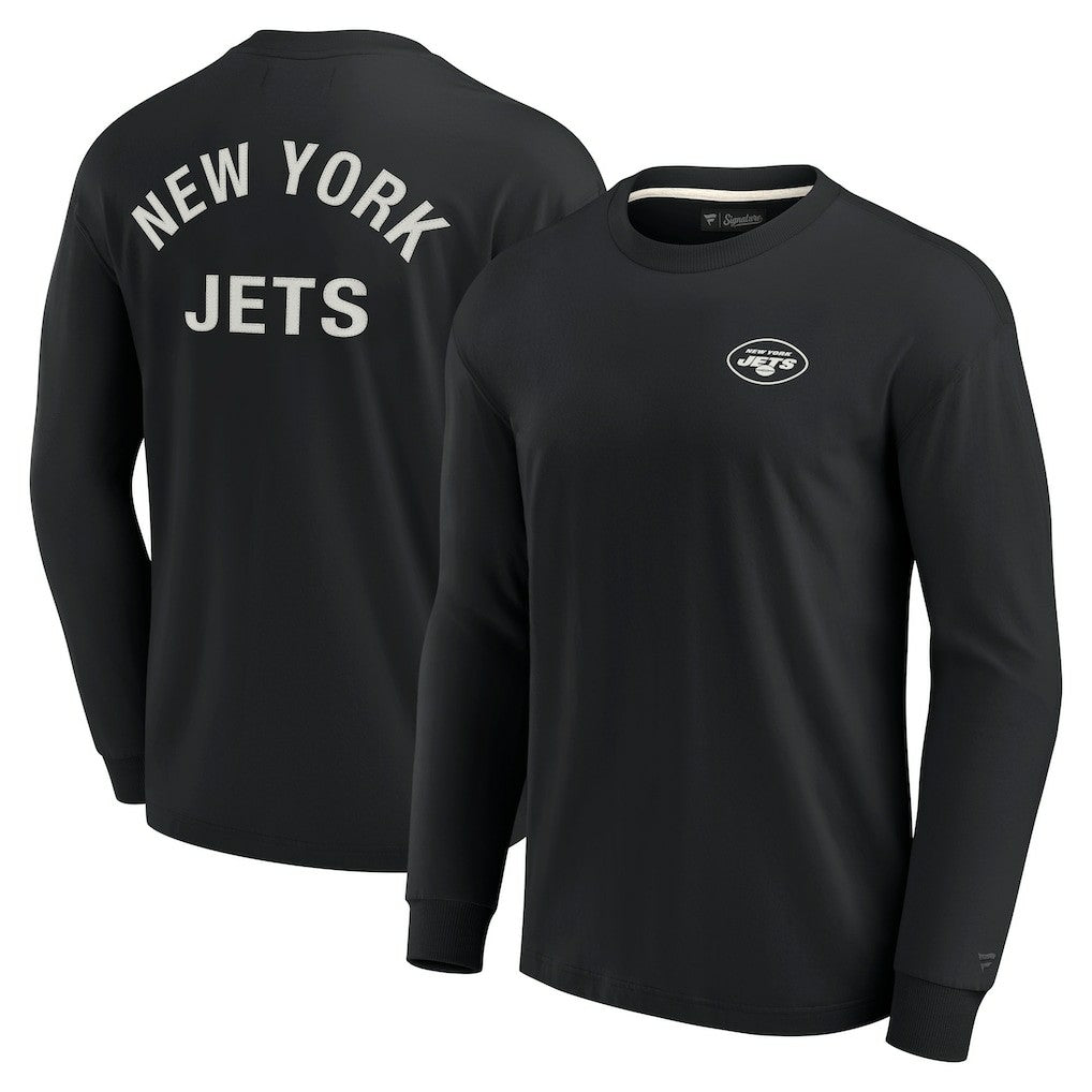 New York Jets Unisex Elements Super Soft Long Sleeve T-Shirt - Black on sale