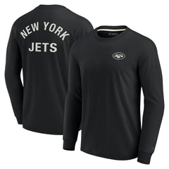 New York Jets Unisex Elements Super Soft Long Sleeve T-Shirt - Black on sale