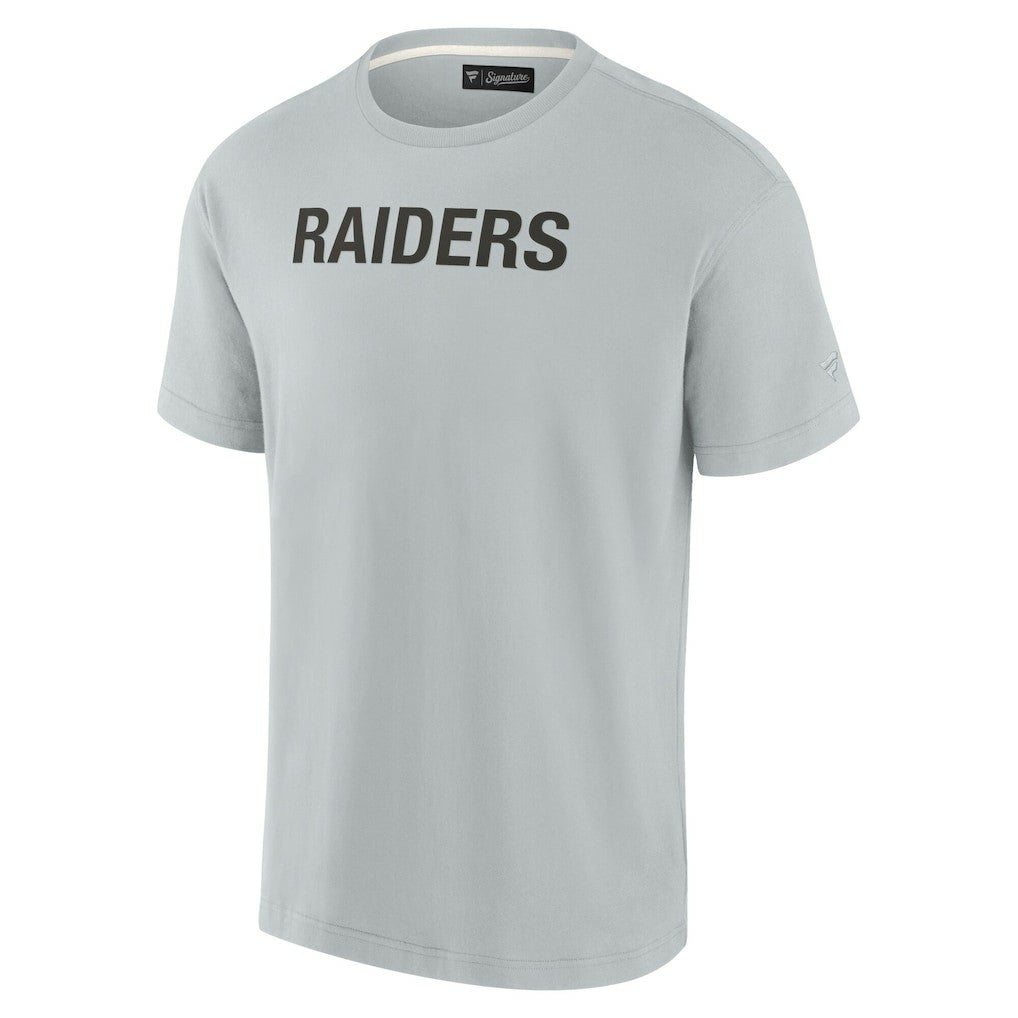 Las Vegas Raiders Unisex Elements Super Soft Short Sleeve T-Shirt - Gray cheap
