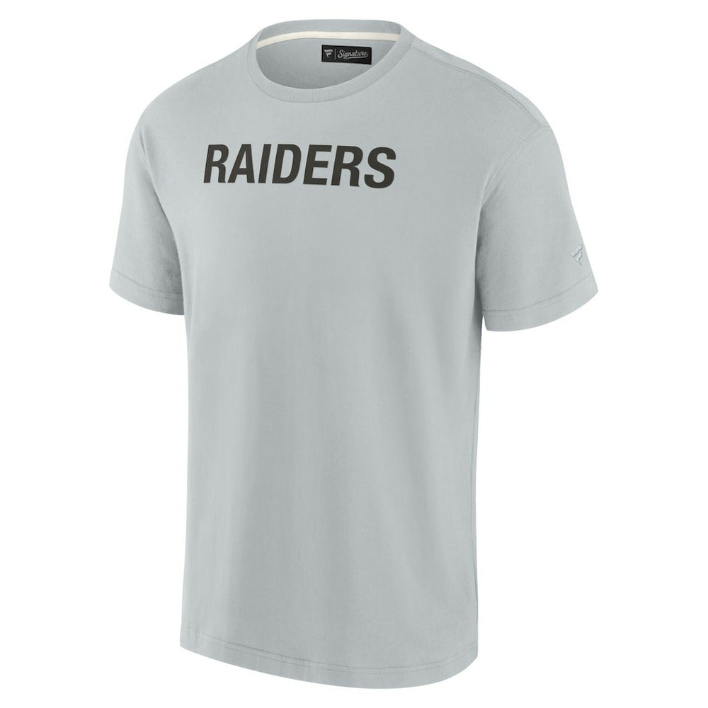 Las Vegas Raiders Unisex Elements Super Soft Short Sleeve T-Shirt - Gray cheap