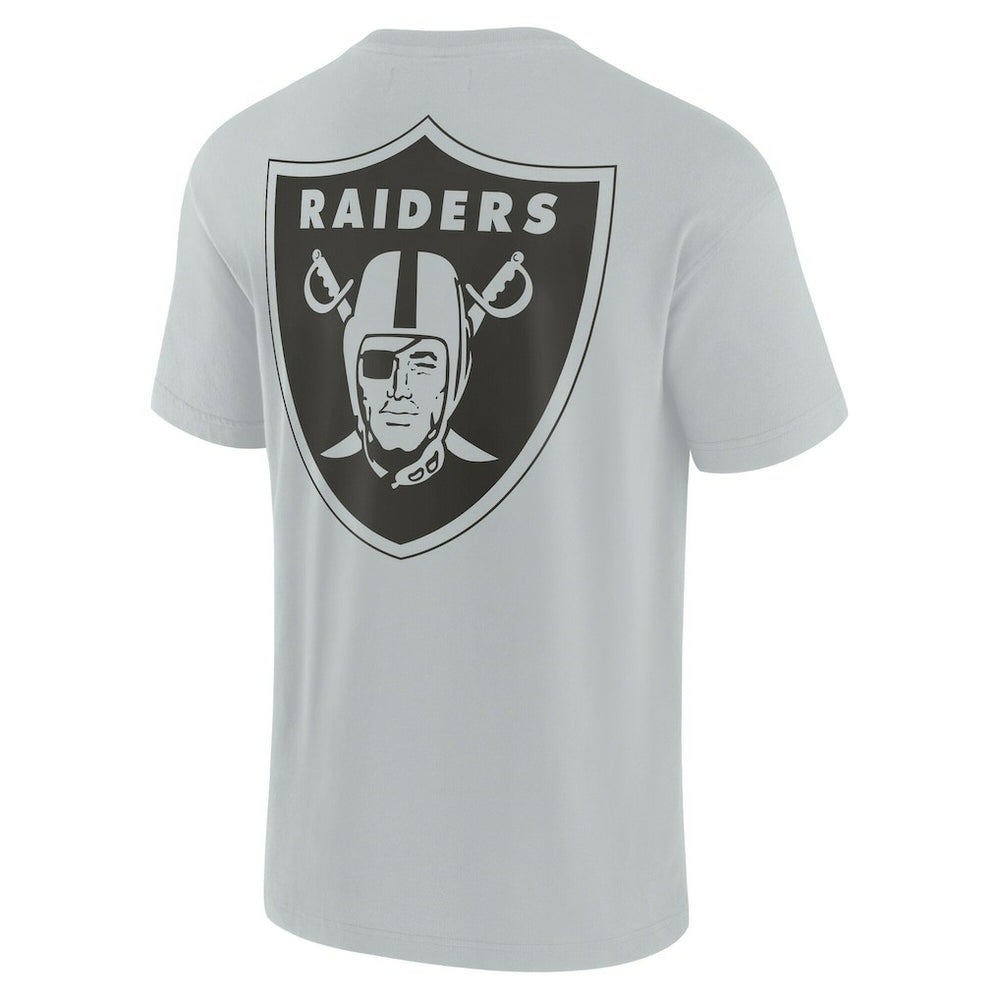 Las Vegas Raiders Unisex Elements Super Soft Short Sleeve T-Shirt - Gray cheap