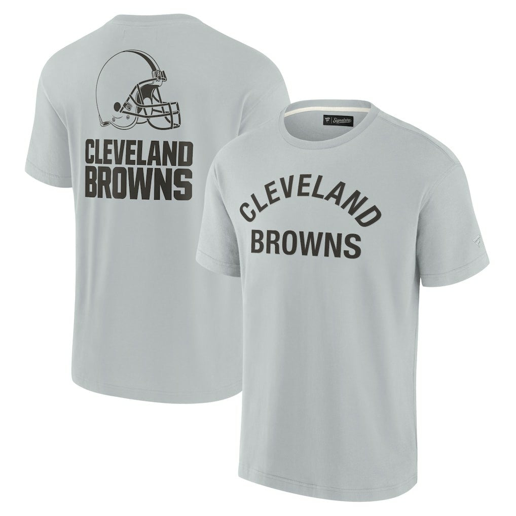 Cleveland Browns Unisex Elements Super Soft Short Sleeve T-Shirt - Gray discount