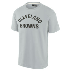 Cleveland Browns Unisex Elements Super Soft Short Sleeve T-Shirt - Gray discount