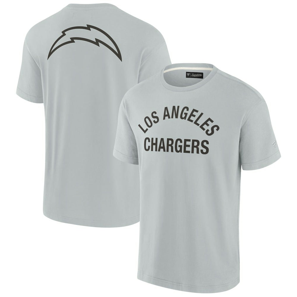 Los Angeles Chargers Unisex Elements Super Soft Short Sleeve T-Shirt - Gray discount