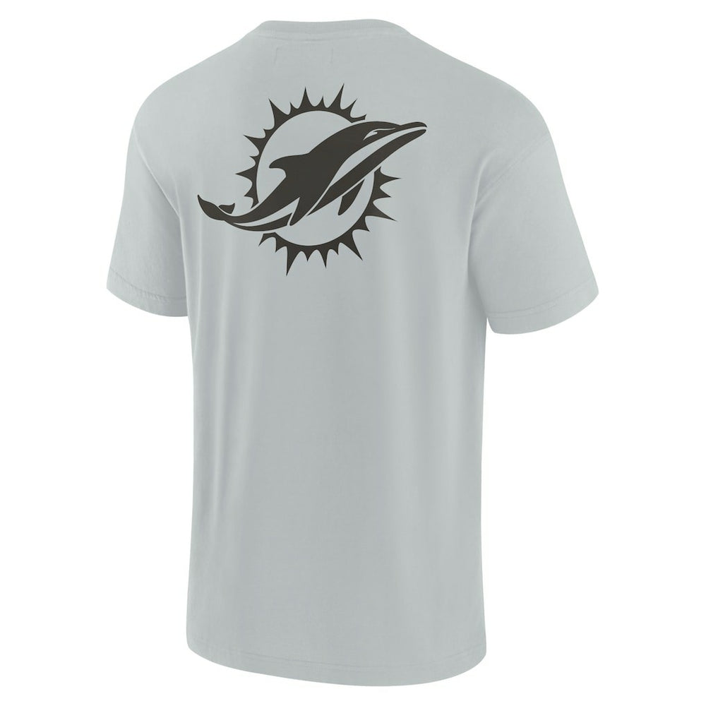 Miami Dolphins Unisex Elements Super Soft Short Sleeve T-Shirt - Gray for sale