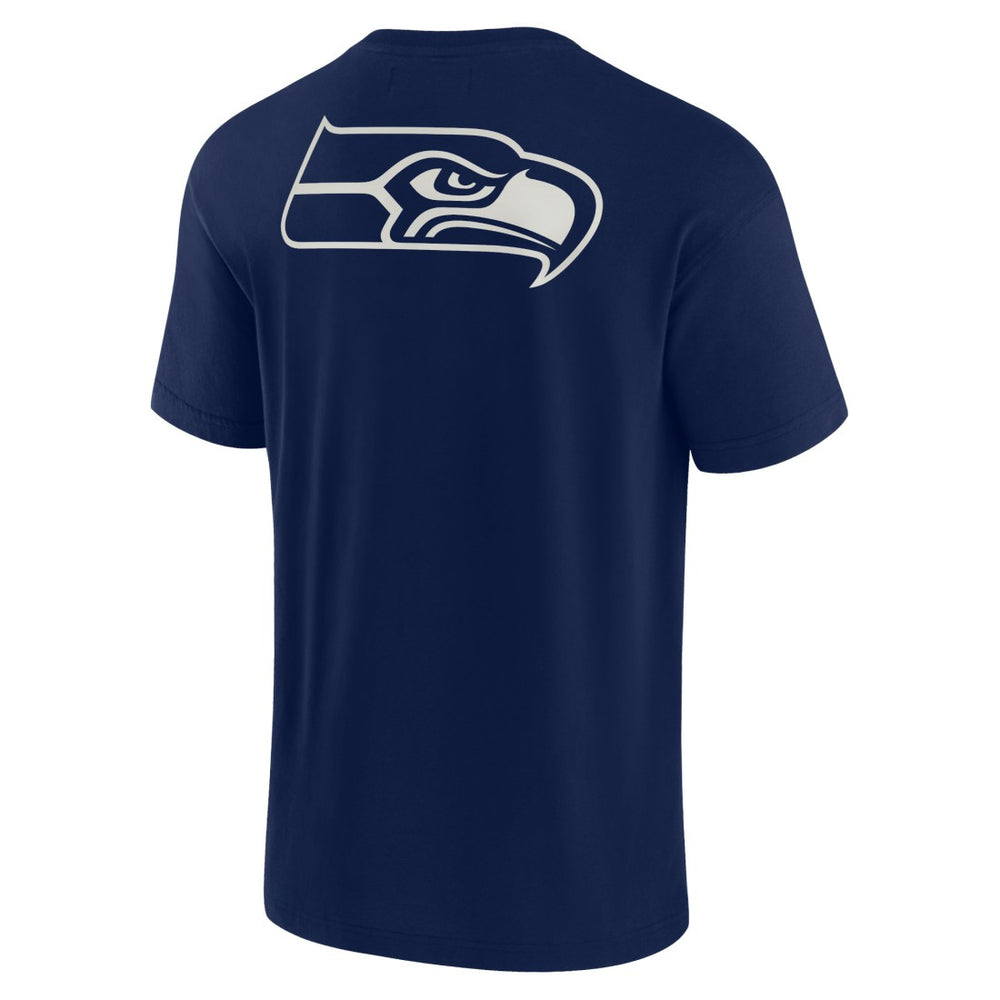 Seattle Seahawks Unisex Elements Super Soft Short Sleeve T-Shirt - Navy on sale