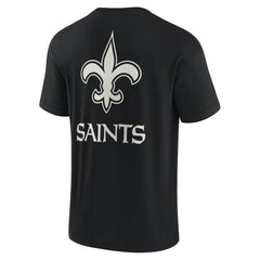 New Orleans Saints Unisex Elements Super Soft Short Sleeve T-Shirt - Black cheap