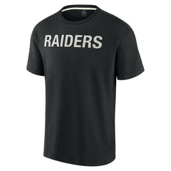 Las Vegas Raiders Unisex Elements Super Soft Short Sleeve T-Shirt - Black discount