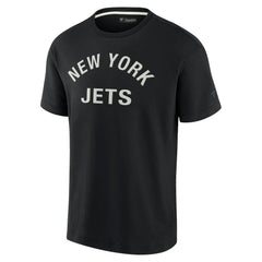 New York Jets Unisex Elements Super Soft Short Sleeve T-Shirt - Black on sale