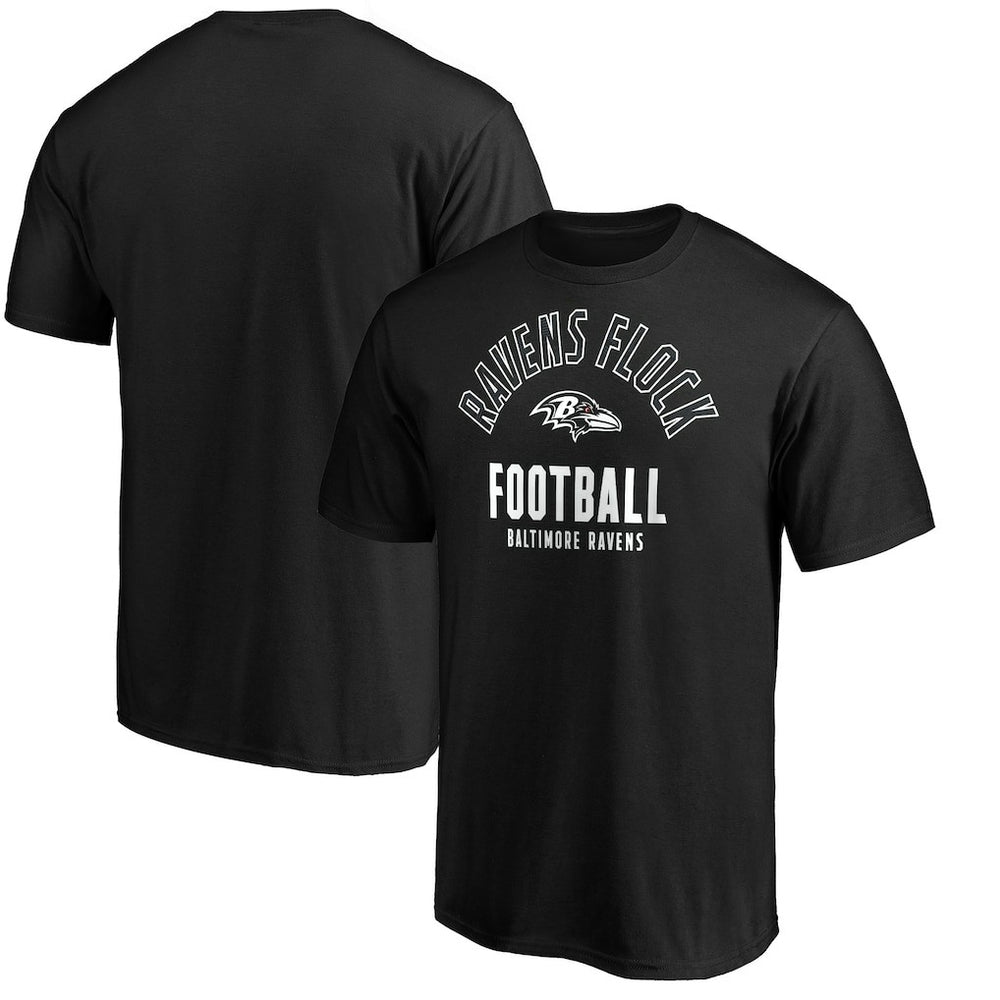 Baltimore Ravens Nickname Arc T-Shirt - Black for sale