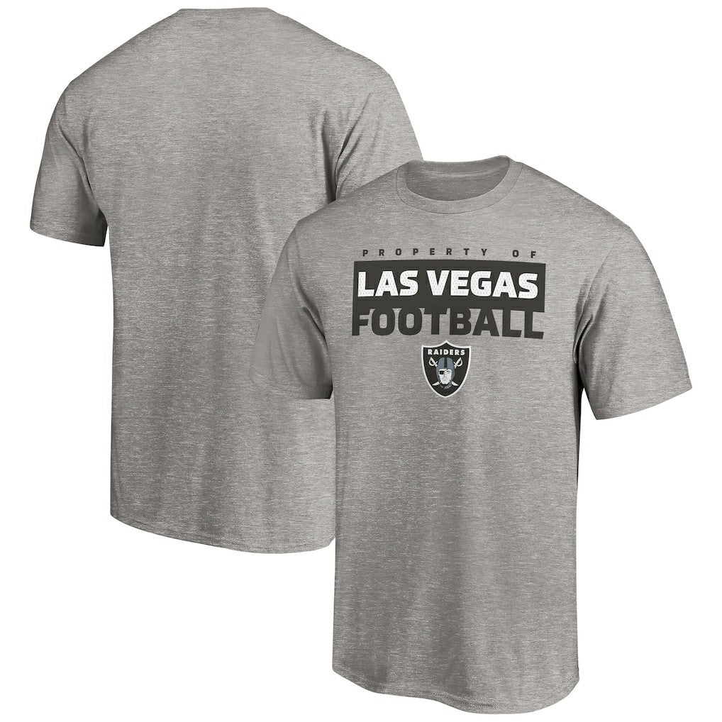 Las Vegas Raiders Gain Ground T-Shirt - Heather Gray sale