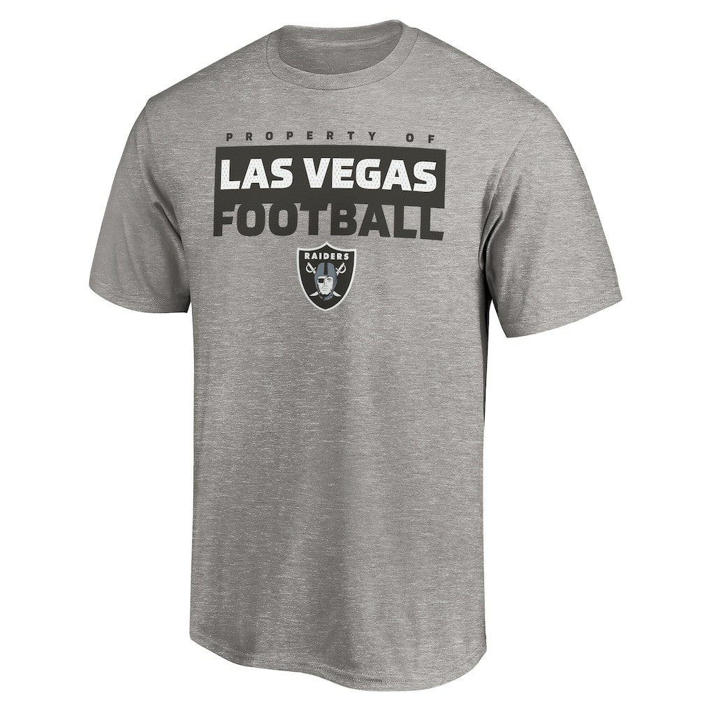 Las Vegas Raiders Gain Ground T-Shirt - Heather Gray sale
