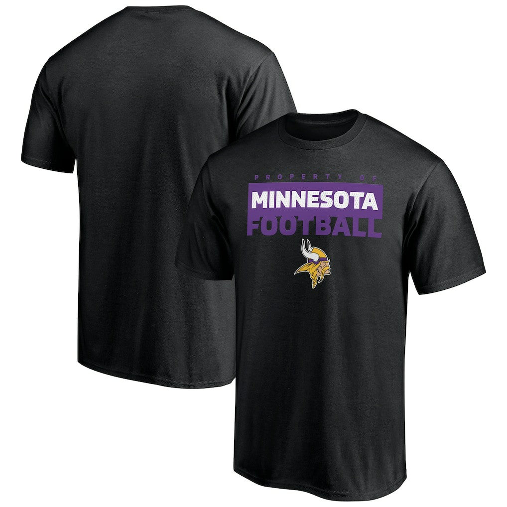 Minnesota Vikings Gain Ground T-Shirt - Black outlet