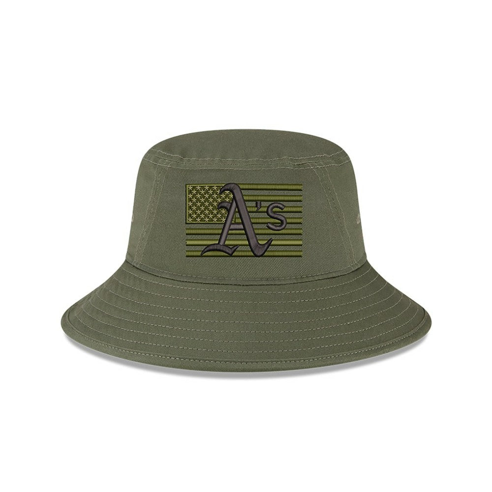 Athletics 2023 Armed Forces Day Bucket Hat Green