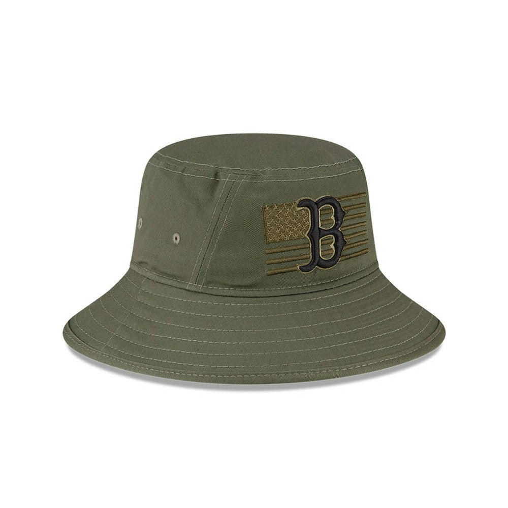 Boston Red Sox 2023 Armed Forces Day Bucket Hat Green