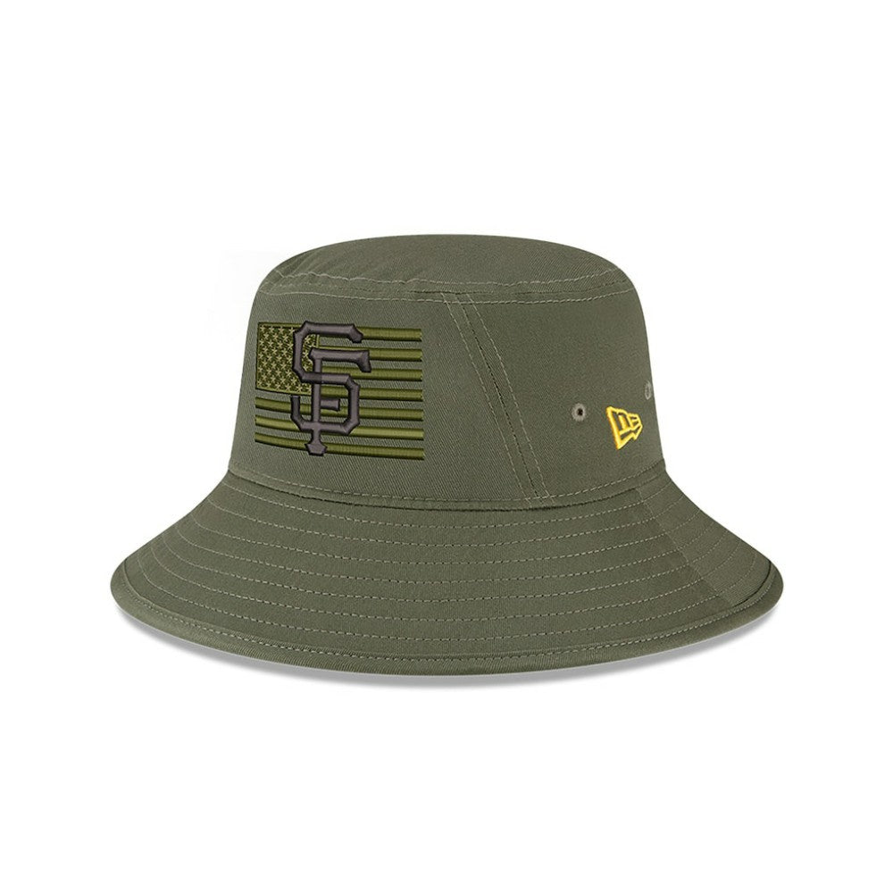 San Francisco Giants 2023 Armed Forces Day Bucket Hat Green