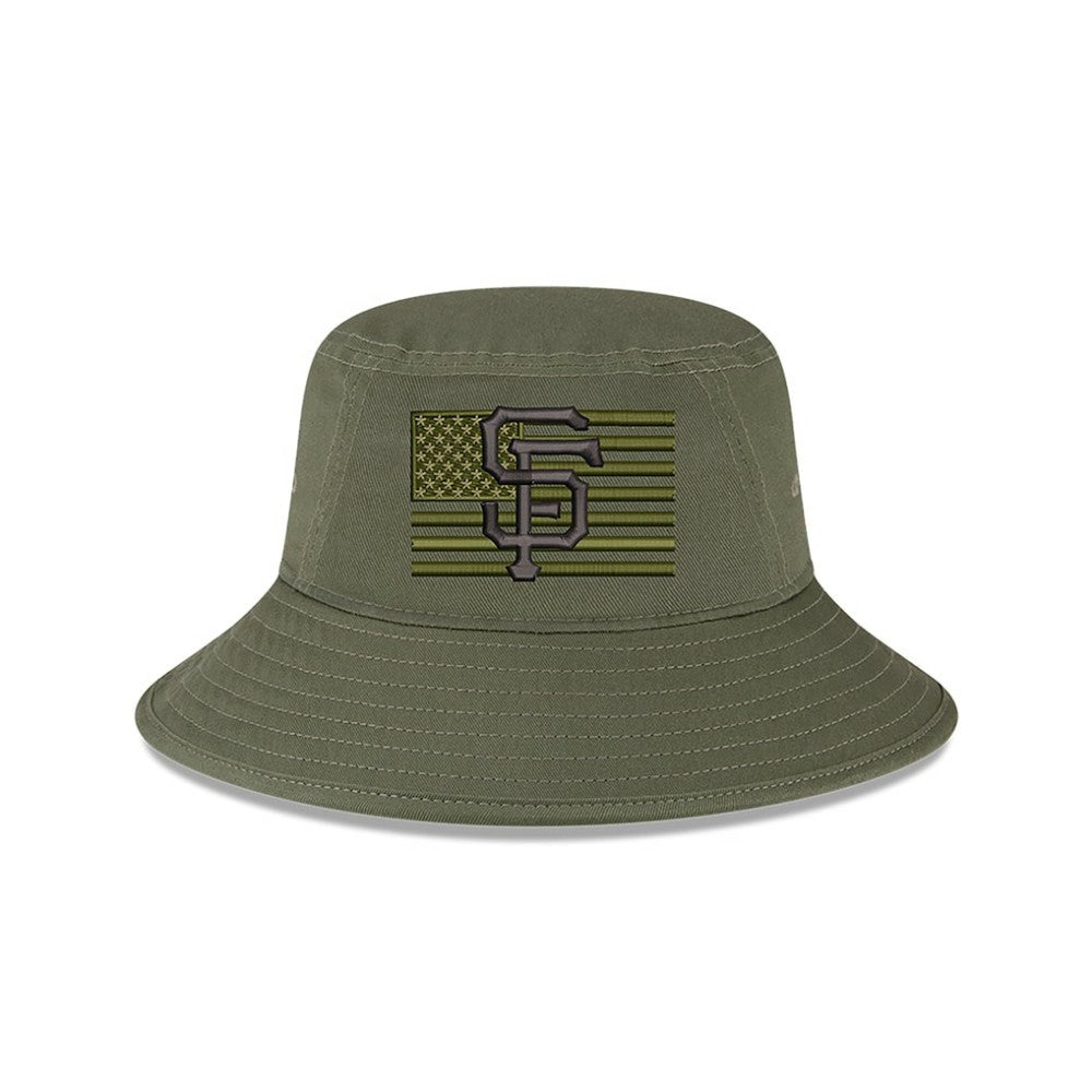 San Francisco Giants 2023 Armed Forces Day Bucket Hat Green