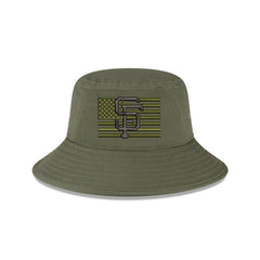 San Francisco Giants 2023 Armed Forces Day Bucket Hat Green