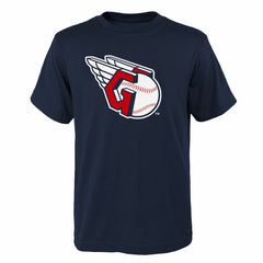 Cleveland Guardians Youth Logo Primary Team T-Shirt Navy