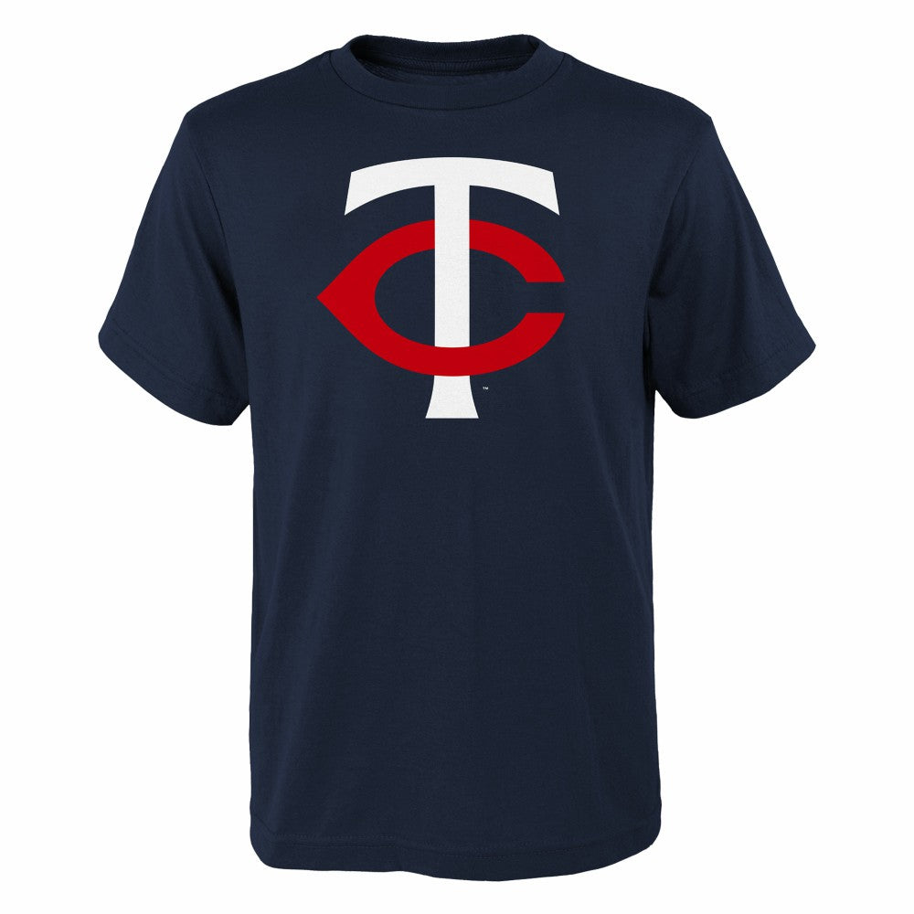 Minnesota Twins Youth Logo Primary Team T-Shirt Navy