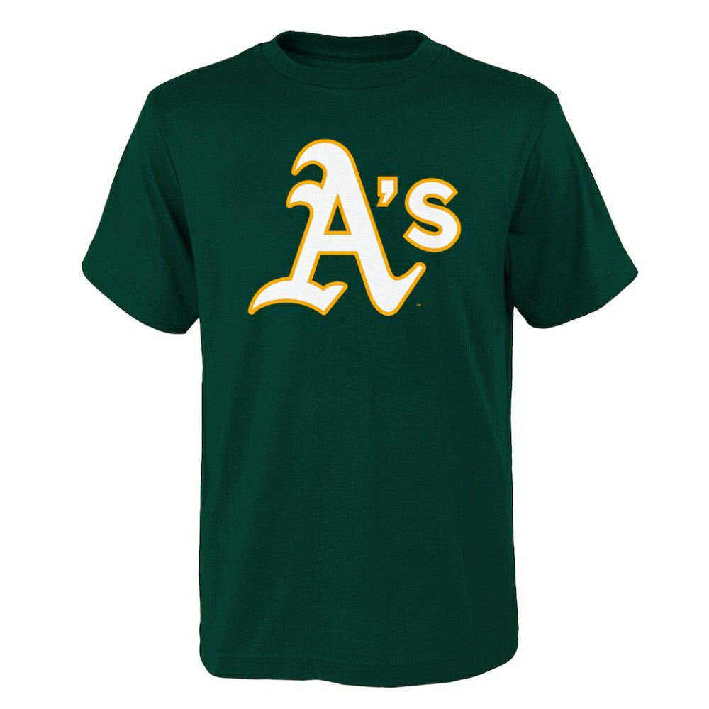 Athletics Youth Logo Primary Team T-Shirt Green