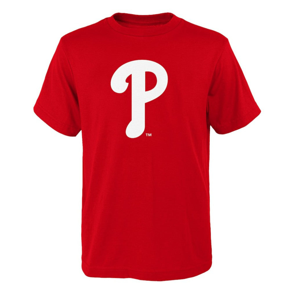 Philadelphia Phillies Youth Logo Primary Team T-Shirt Red