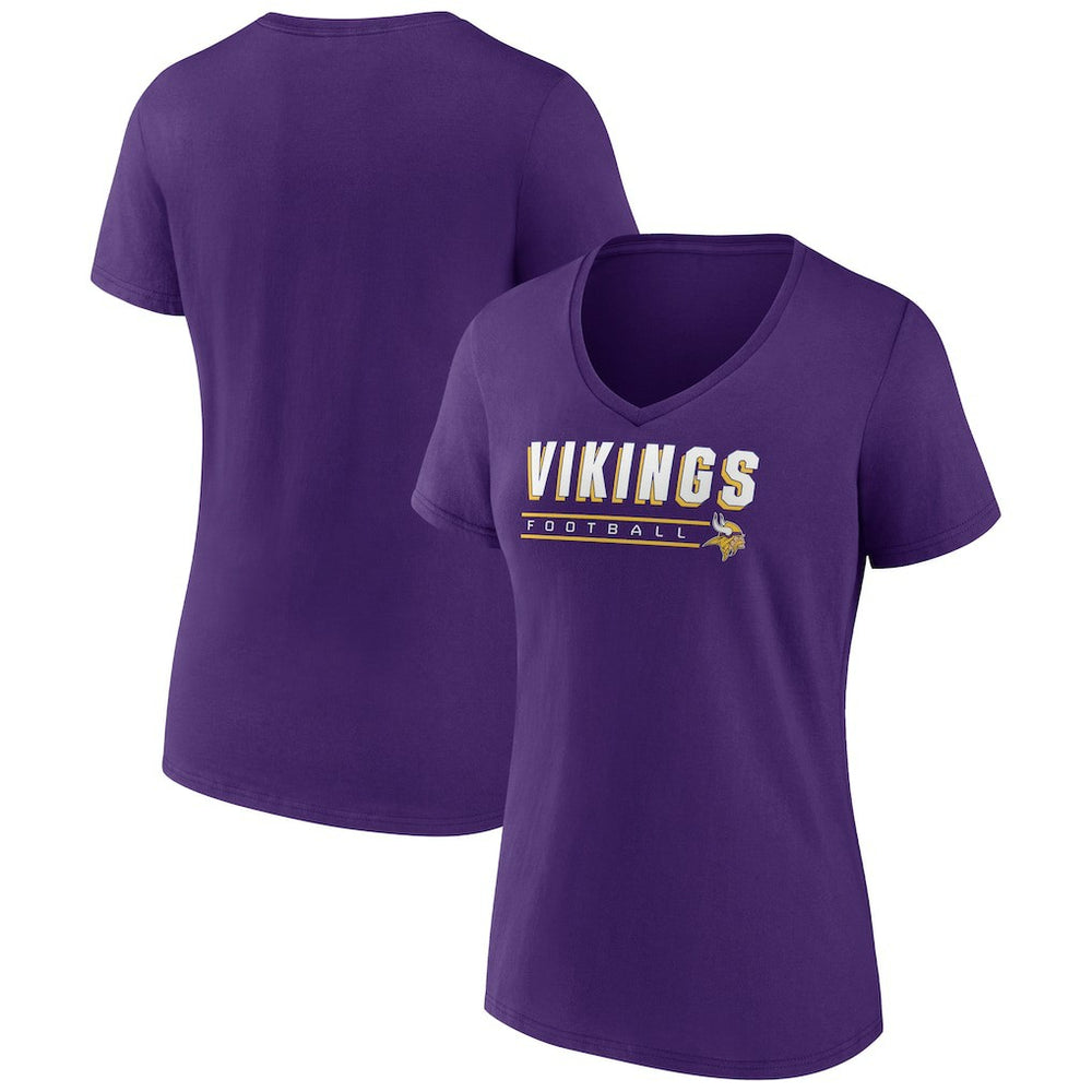 Minnesota Vikings Women's Primary Play V-Neck T-Shirt - Purple online