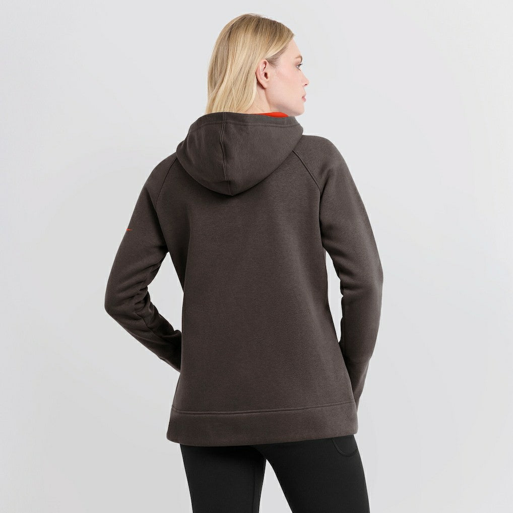 Cleveland Browns Women's Asymmetrical Raglan Full-Zip Hoodie - Brown on sale