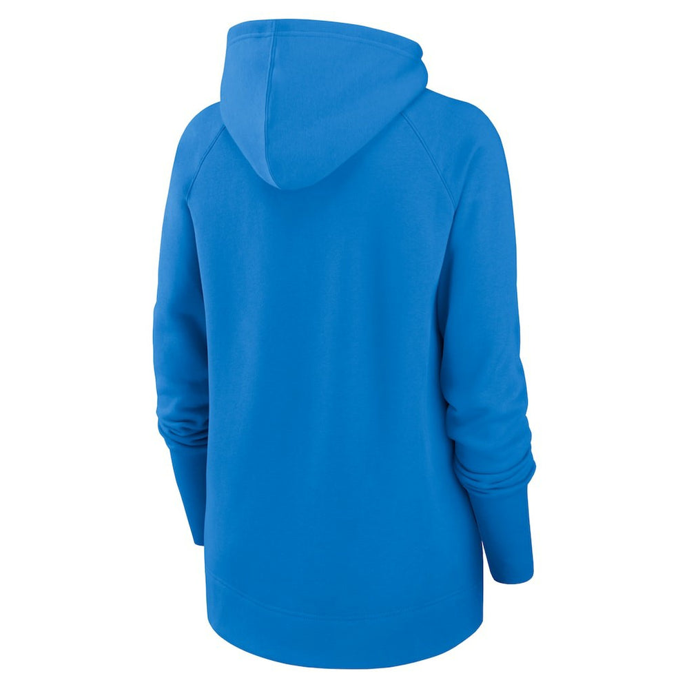 Los Angeles Chargers Women's Asymmetrical Raglan Full-Zip Hoodie - Powder Blue outlet