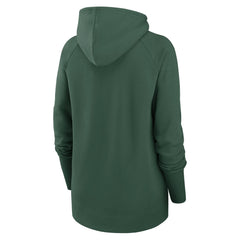 Green Bay Packers Women's Asymmetrical Raglan Full-Zip Hoodie - Green outlet