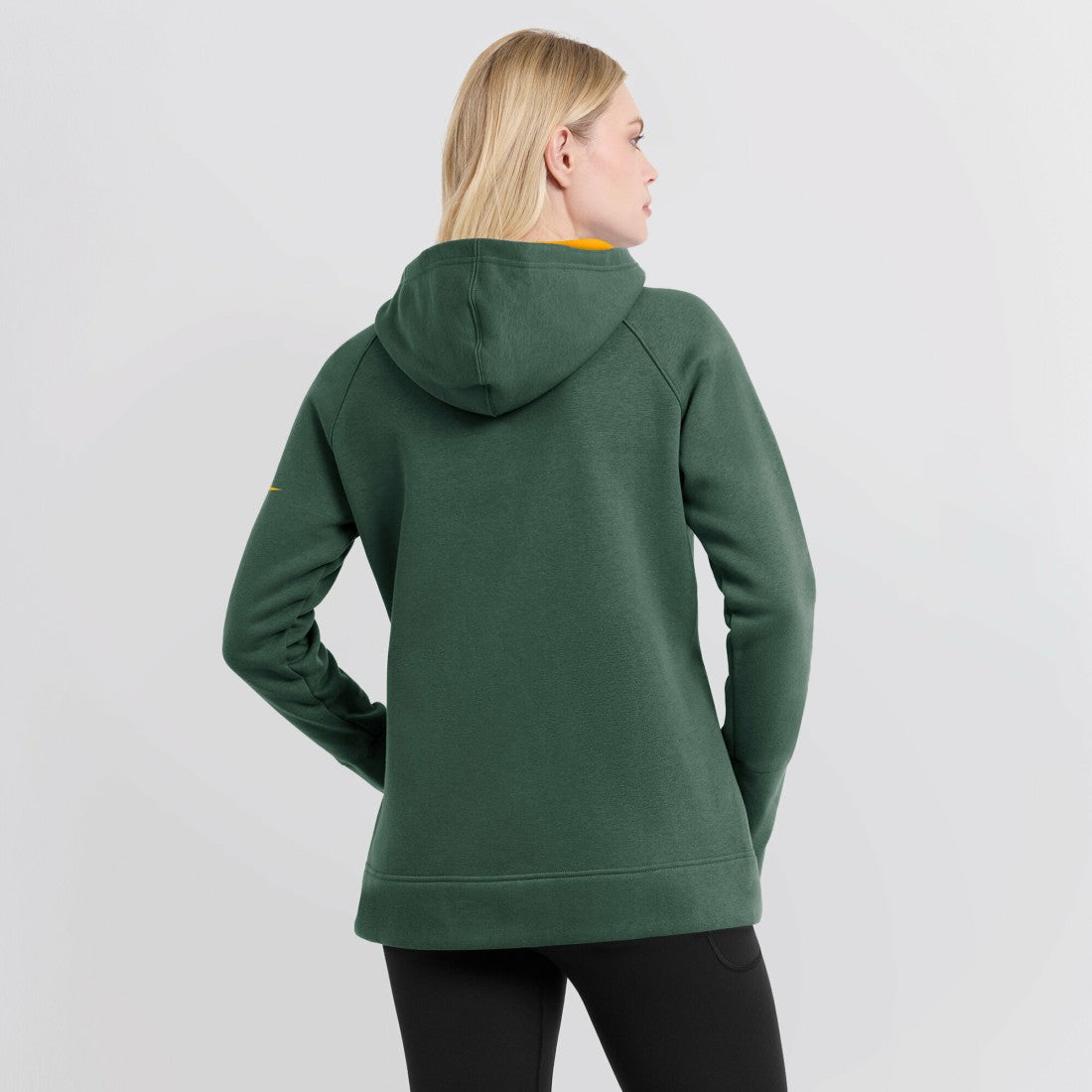 Green Bay Packers Women's Asymmetrical Raglan Full-Zip Hoodie - Green outlet