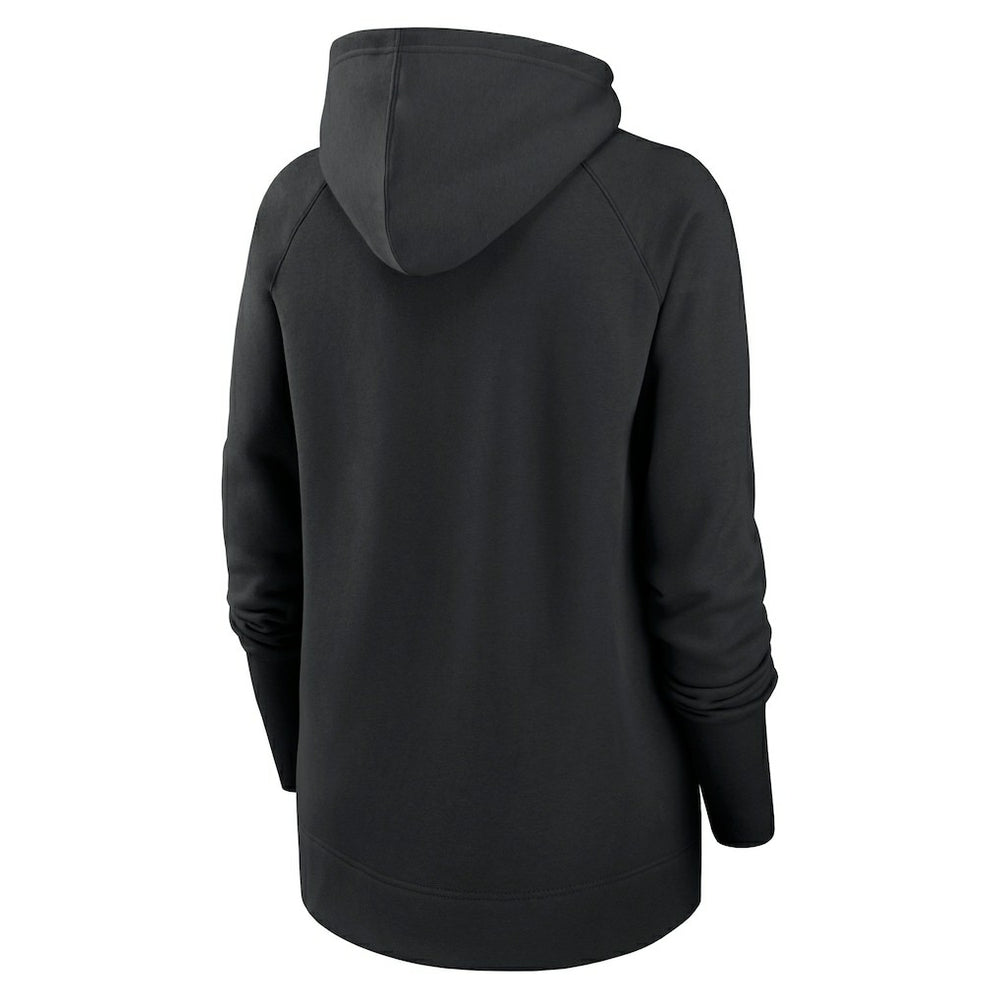 New Orleans Saints Women's Asymmetrical Raglan Full-Zip Hoodie - Black online
