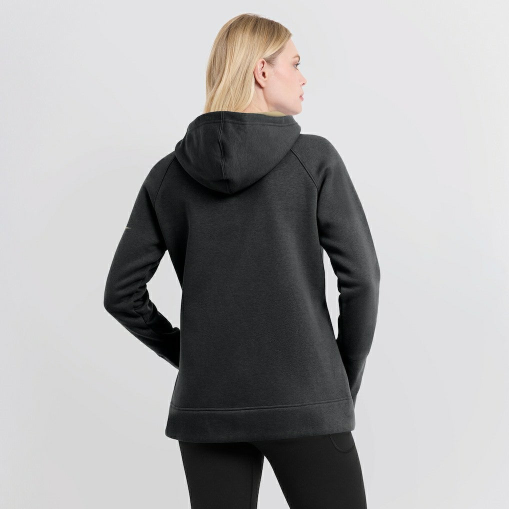 New Orleans Saints Women's Asymmetrical Raglan Full-Zip Hoodie - Black online