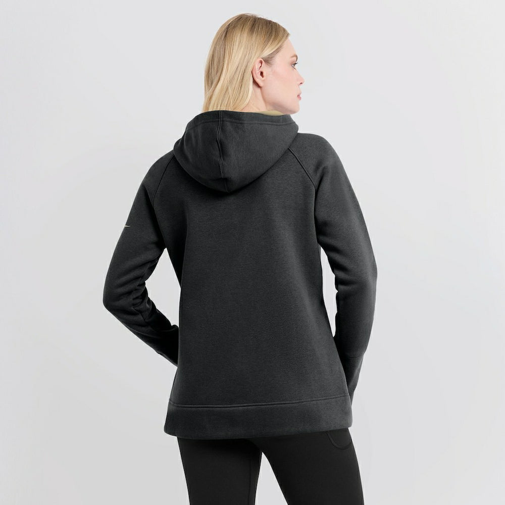 New Orleans Saints Women's Asymmetrical Raglan Full-Zip Hoodie - Black online