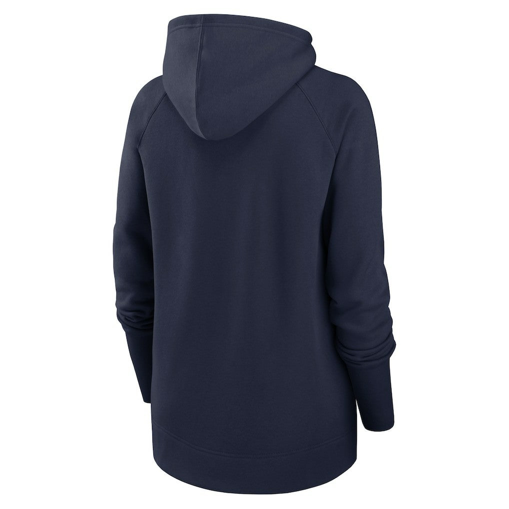 Seattle Seahawks Women's Asymmetrical Raglan Full-Zip Hoodie - College Navy outlet