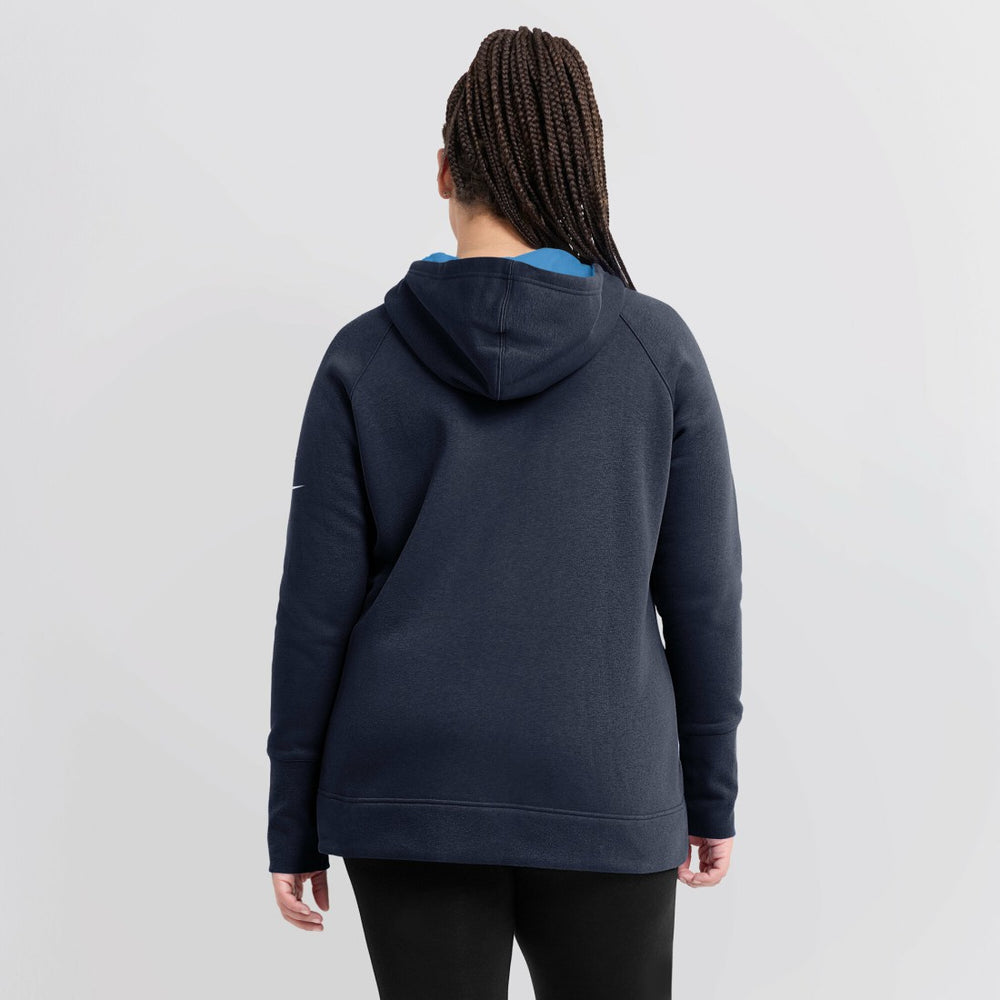 Tennessee Titans Women's Asymmetrical Raglan Full-Zip Hoodie - Navy for sale