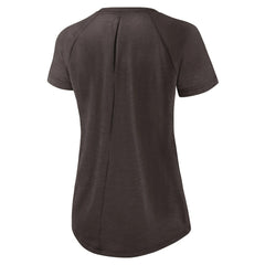 Cleveland Browns Women's Back Slit Lightweight Fashion T-Shirt - White/Heather Scarlet on sale