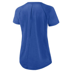 Los Angeles Rams Women's Back Slit Lightweight Fashion T-Shirt - White/Heather Scarlet sale