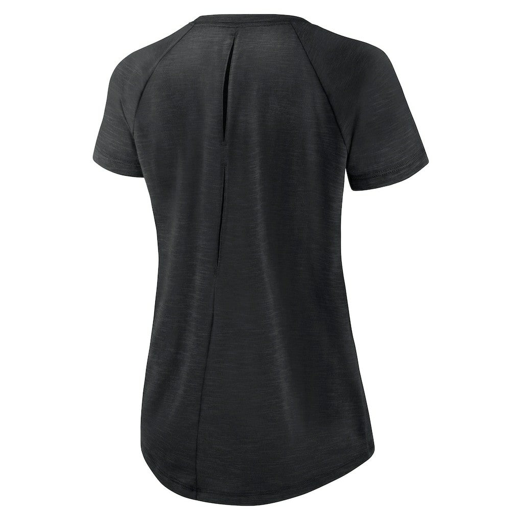 New Orleans Saints Women's Back Slit Lightweight Fashion T-Shirt - White/Heather Scarlet on sale