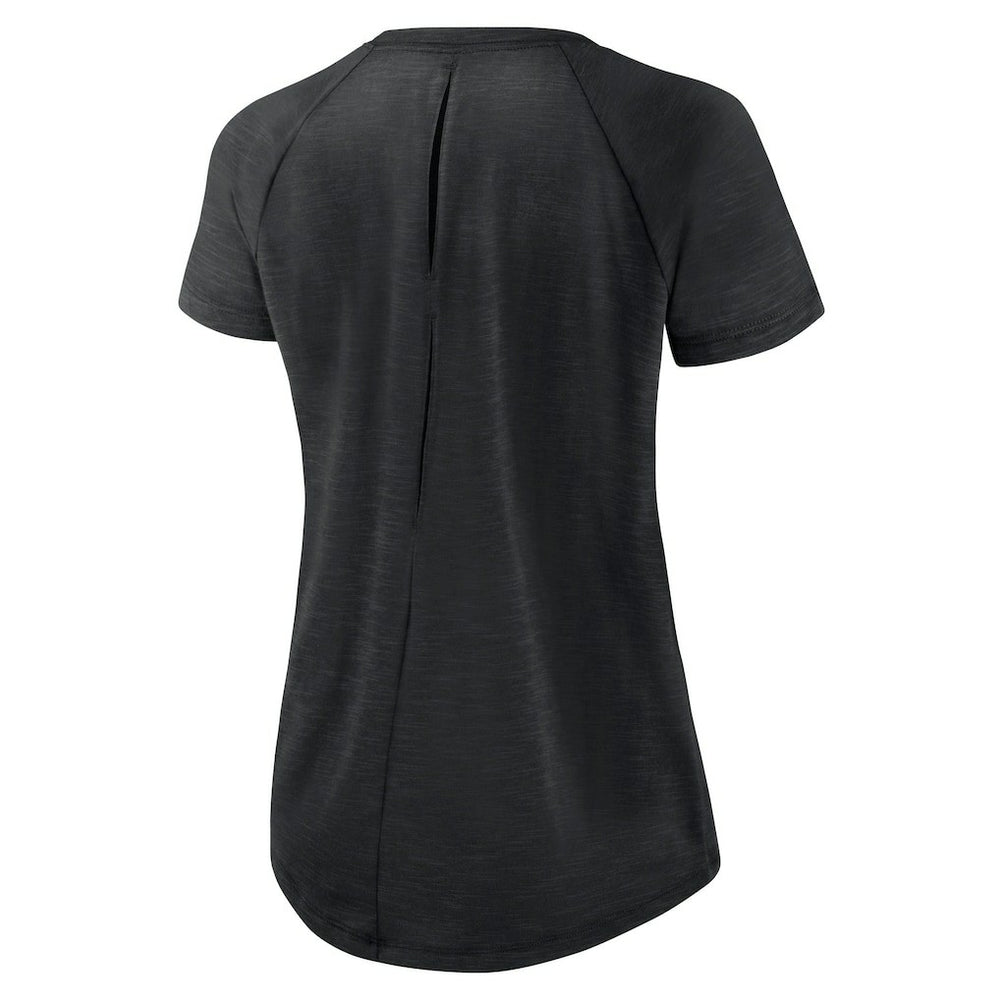 New Orleans Saints Women's Back Slit Lightweight Fashion T-Shirt - White/Heather Scarlet on sale