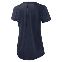 Tennessee Titans Women's Back Slit Lightweight Fashion T-Shirt - White/Heather Scarlet cheap