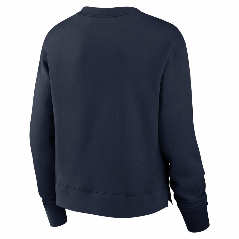 Tennessee Titans Women's High Hip Fleece Pullover Sweatshirt - Navy for sale