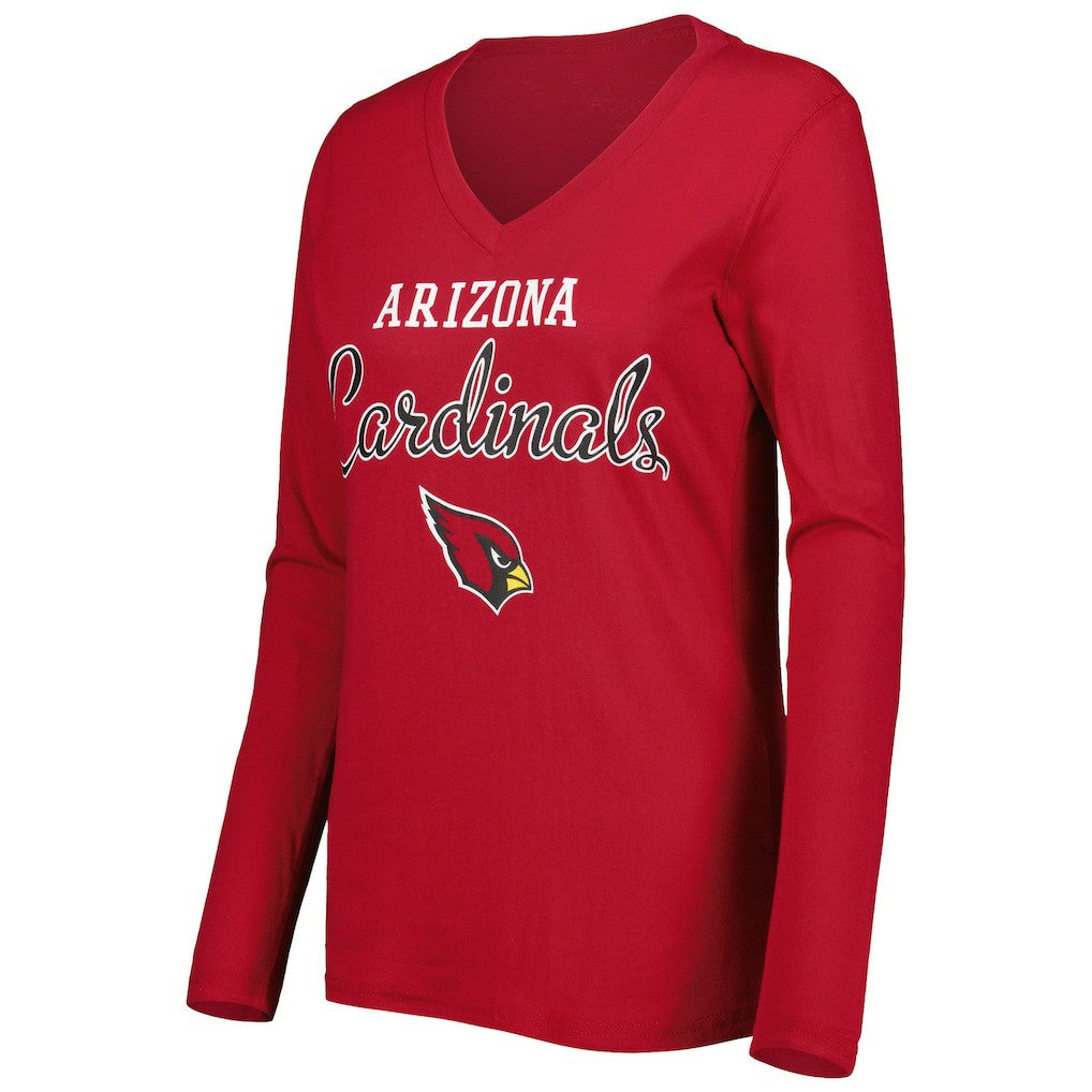 Arizona Cardinals G-III 4Her by Carl Banks Women's Post Season Long Sleeve V-Neck T-Shirt - Cardinal sale