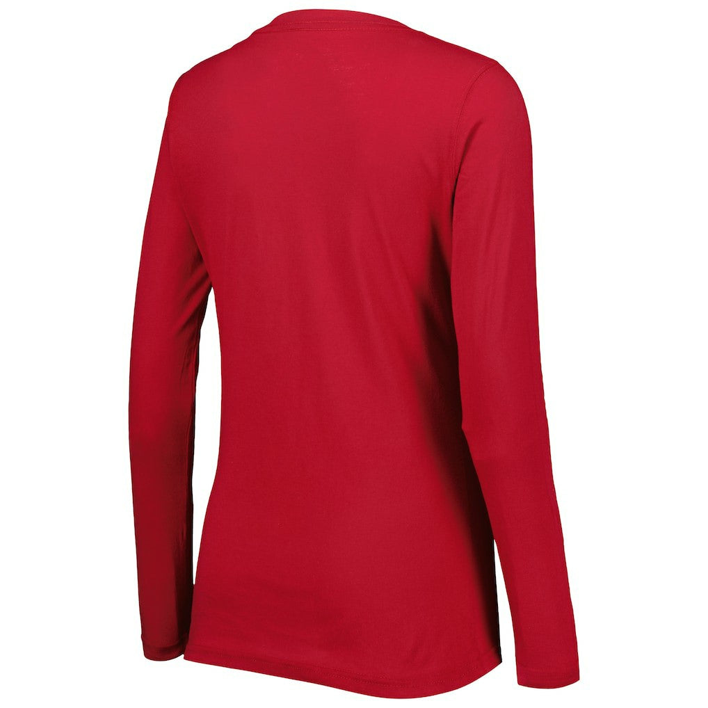Arizona Cardinals G-III 4Her by Carl Banks Women's Post Season Long Sleeve V-Neck T-Shirt - Cardinal sale