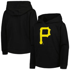 Pittsburgh Pirates Youth Team Primary Logo Pullover Hoodie Black