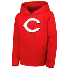 Cincinnati Reds Youth Team Primary Logo Pullover Hoodie Red